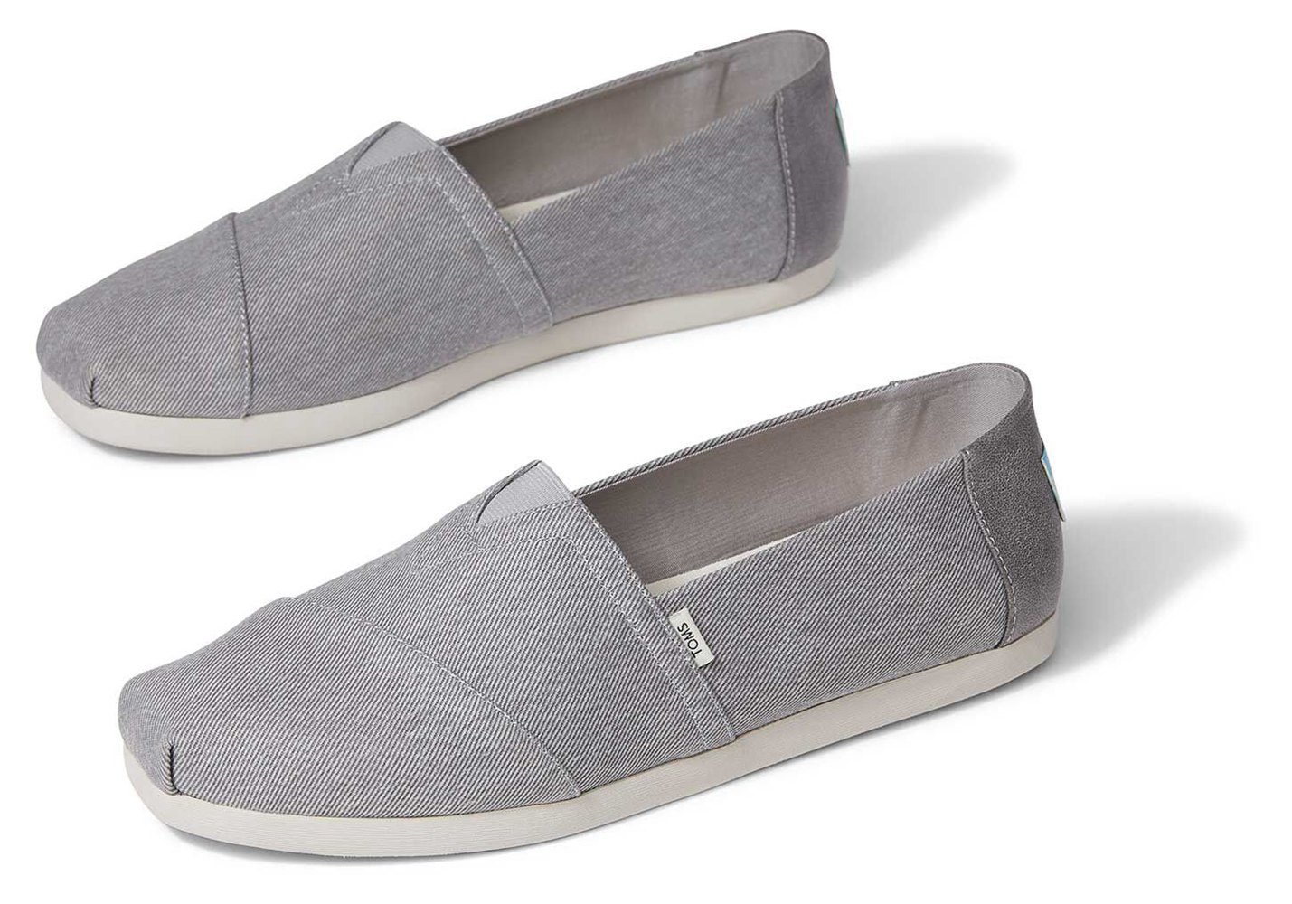 Toms Alpargata Eco Dyed Twill Espadrille Grey - Mens - 48120-TMYU